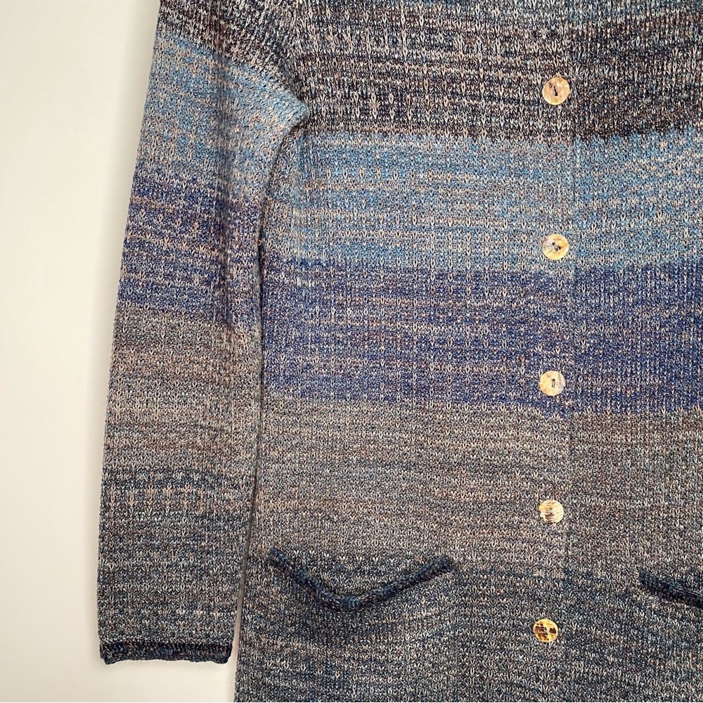 Peruvian Connection Button Front Duster Cardigan … - image 8